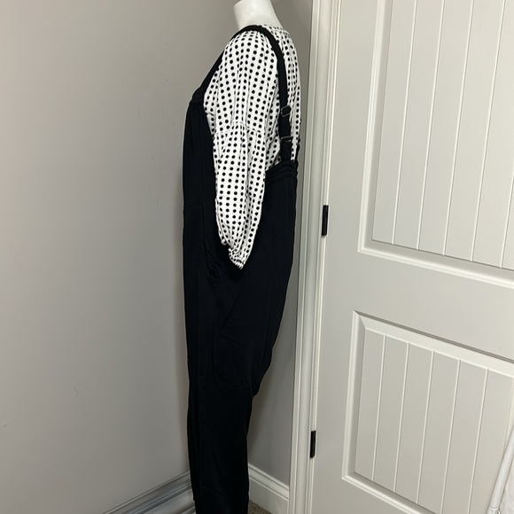 Revolve x Bobi Los Angleles Quilted Overall Romper Black Sleeveless Sz XL NEW - Picture 5 of 12